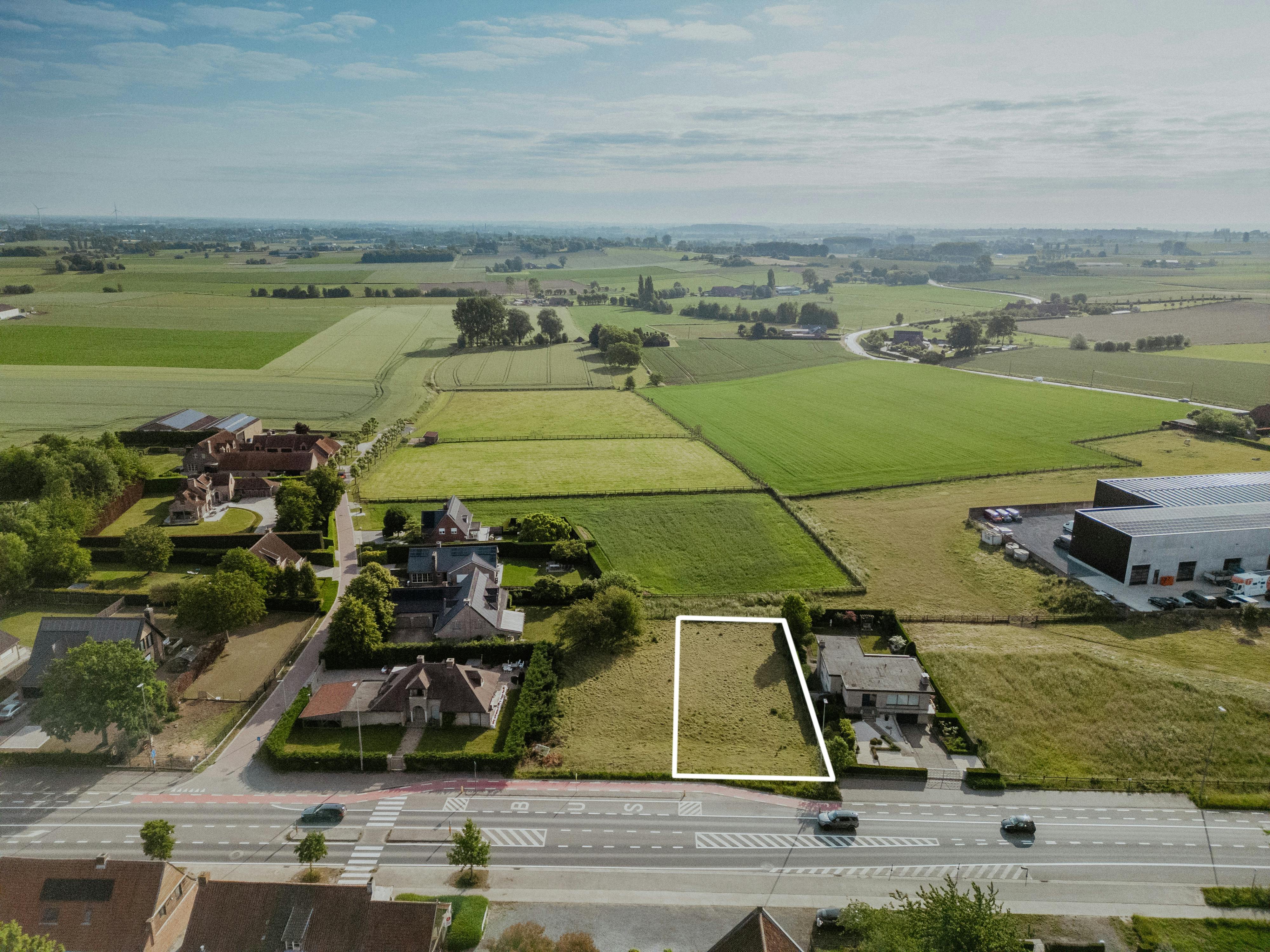 Mooi perceel bouwgrond (1.000 m²) te koop Bellegem foto 4