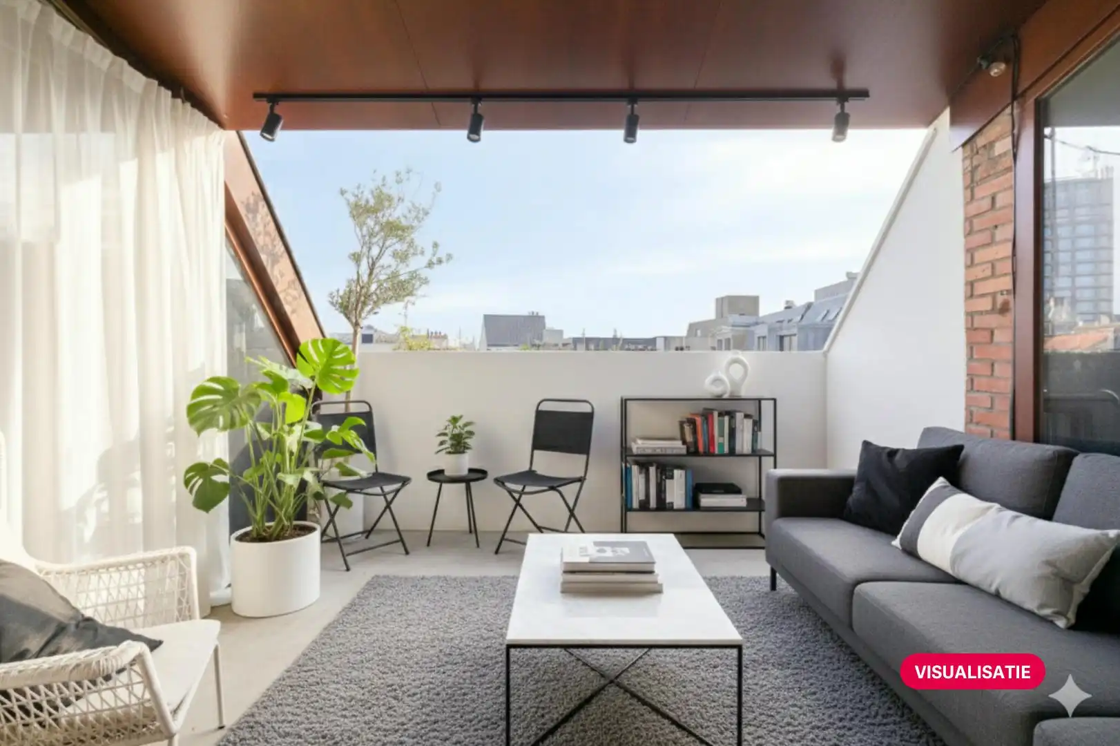 Duplex loft met hobbyruimte en terras te koop te Antwerpen. foto 2