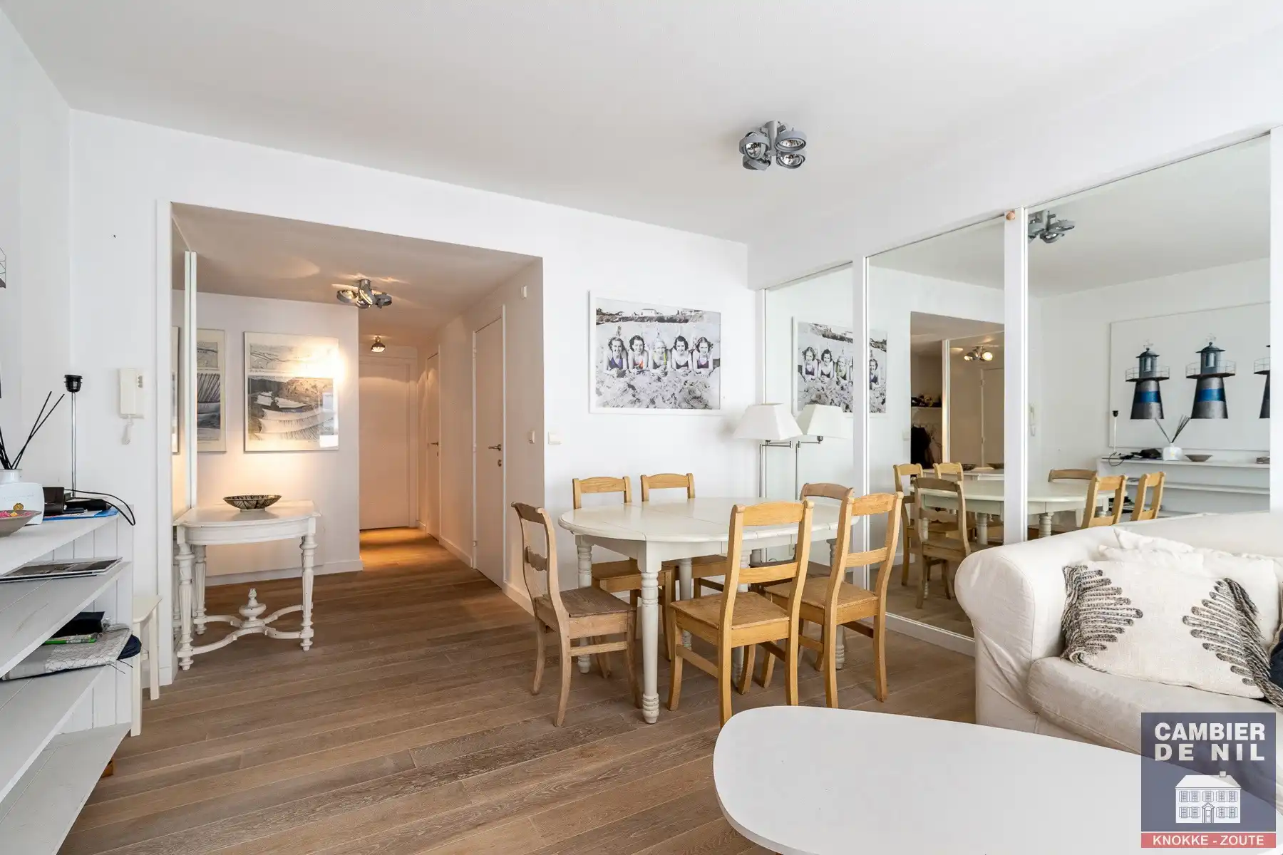 Instapklaar gemeubeld appartement met lateraal zeezicht in het Zoute foto 4