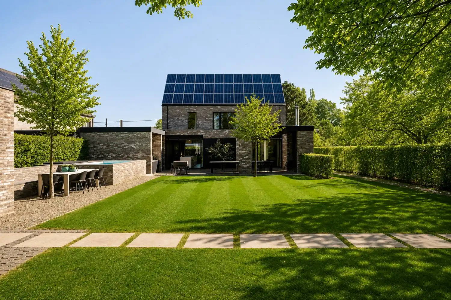 Energiezuinige villa met zwembad, wellness en praktijkruimte op een perceel van 998 m² te Putte foto 42