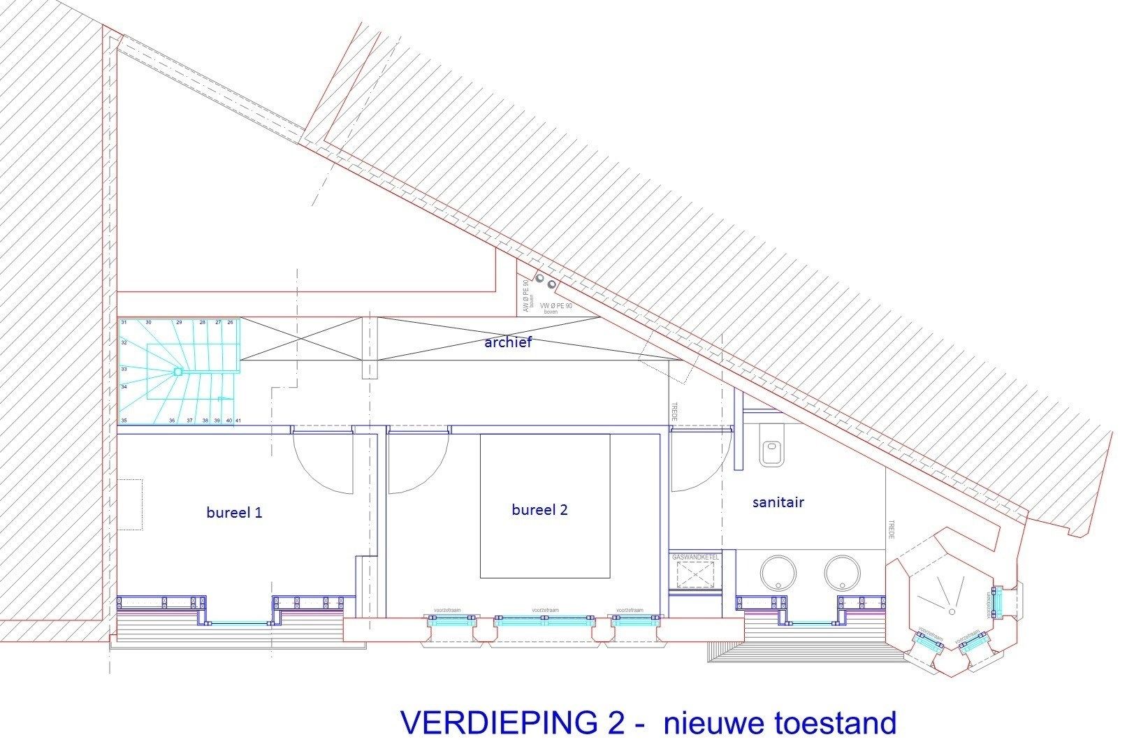 Kantoor gebouw of woonst in neo-gotische stijl met prachtige zichten op de Ezelpoort en het Stil Ende. foto 30
