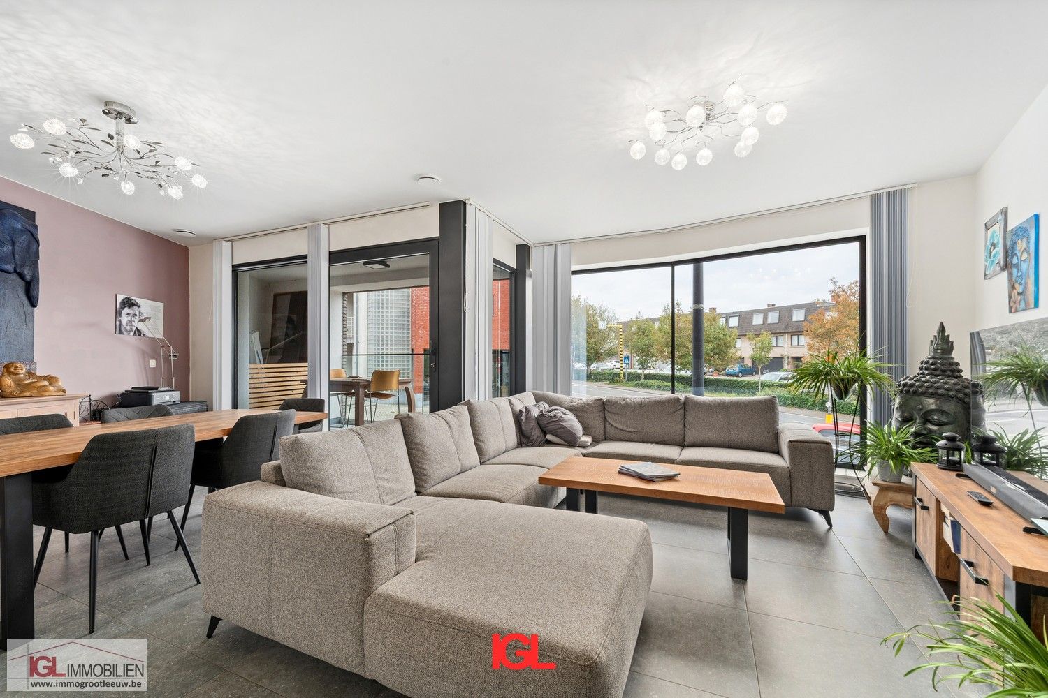 Luxe gelijkvloersappartement met tuin te koop in centrum Vlezenbeek foto 3