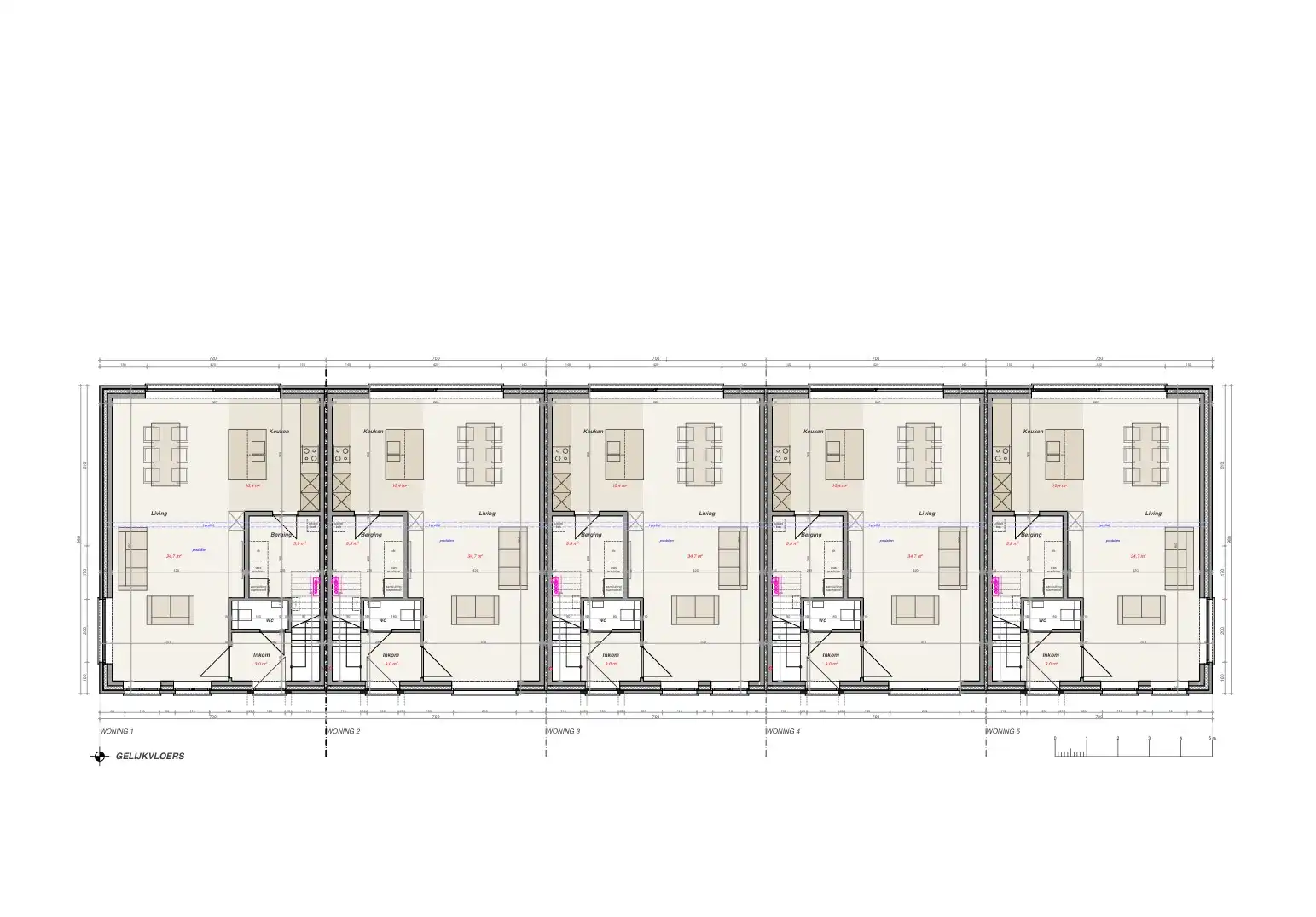 Halfopen nieuwbouwwoningen in Roeselare! foto 21