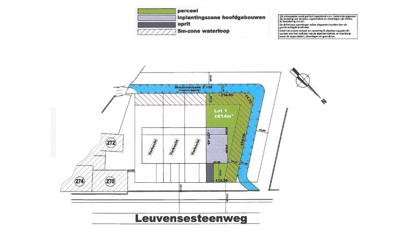 Bouwgrond voor half-open bebouwing van 6 are 14 ca met prachtig achteruitzicht foto 4