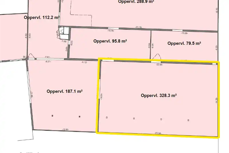 Winkel/polyvalent ruimte aan Gentbruggebrug foto 3