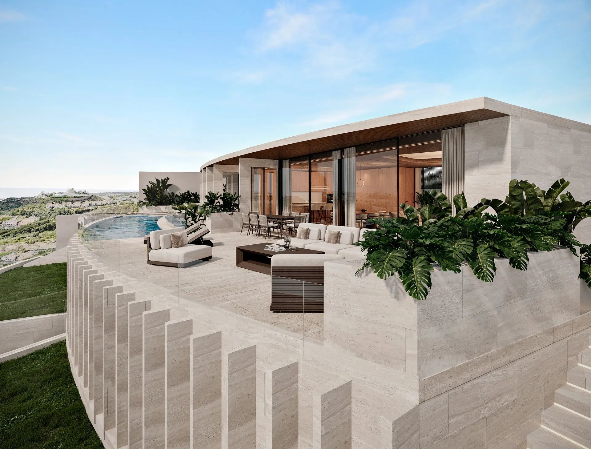 Iconische designvilla met infinity pool en panoramisch zeezicht in Casares Costa foto 21