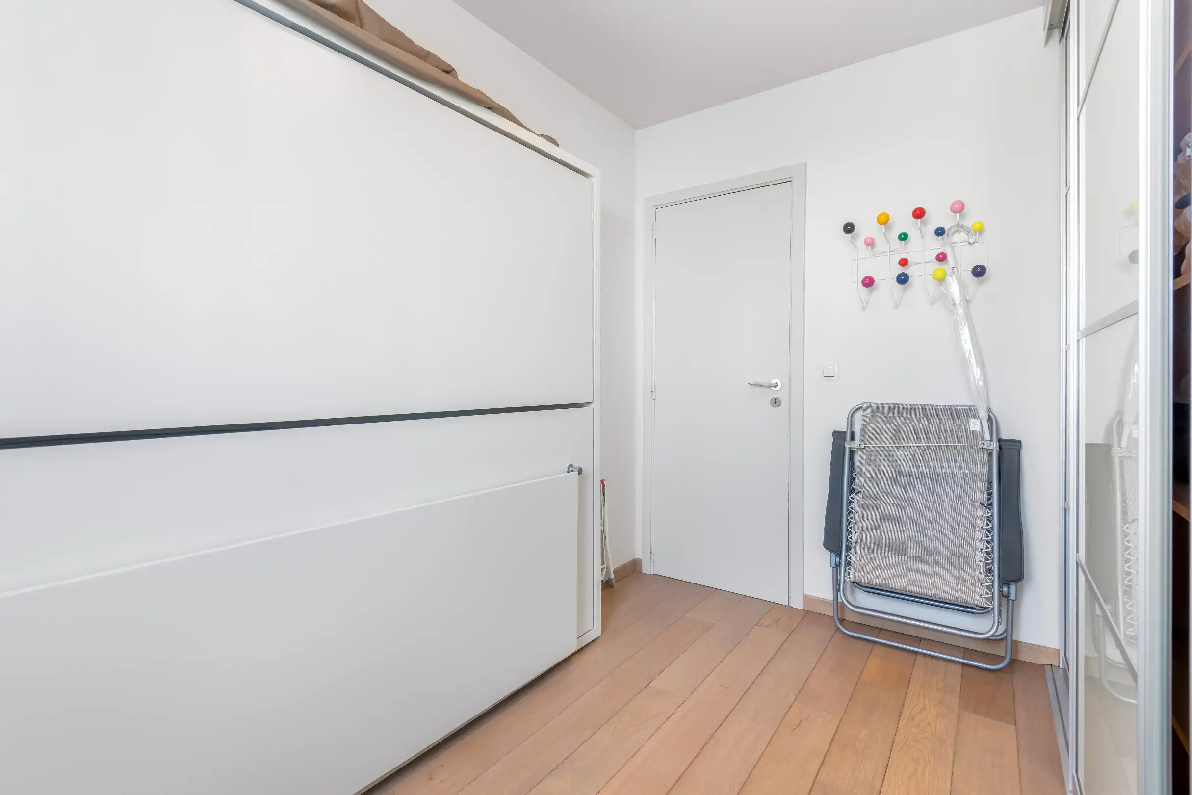 Zeer zonnig hoekappartement met zuidgericht terras, groen open zicht op Park 58  aan de rand van Duinbergen. Garage te koop in de residentie. foto 14