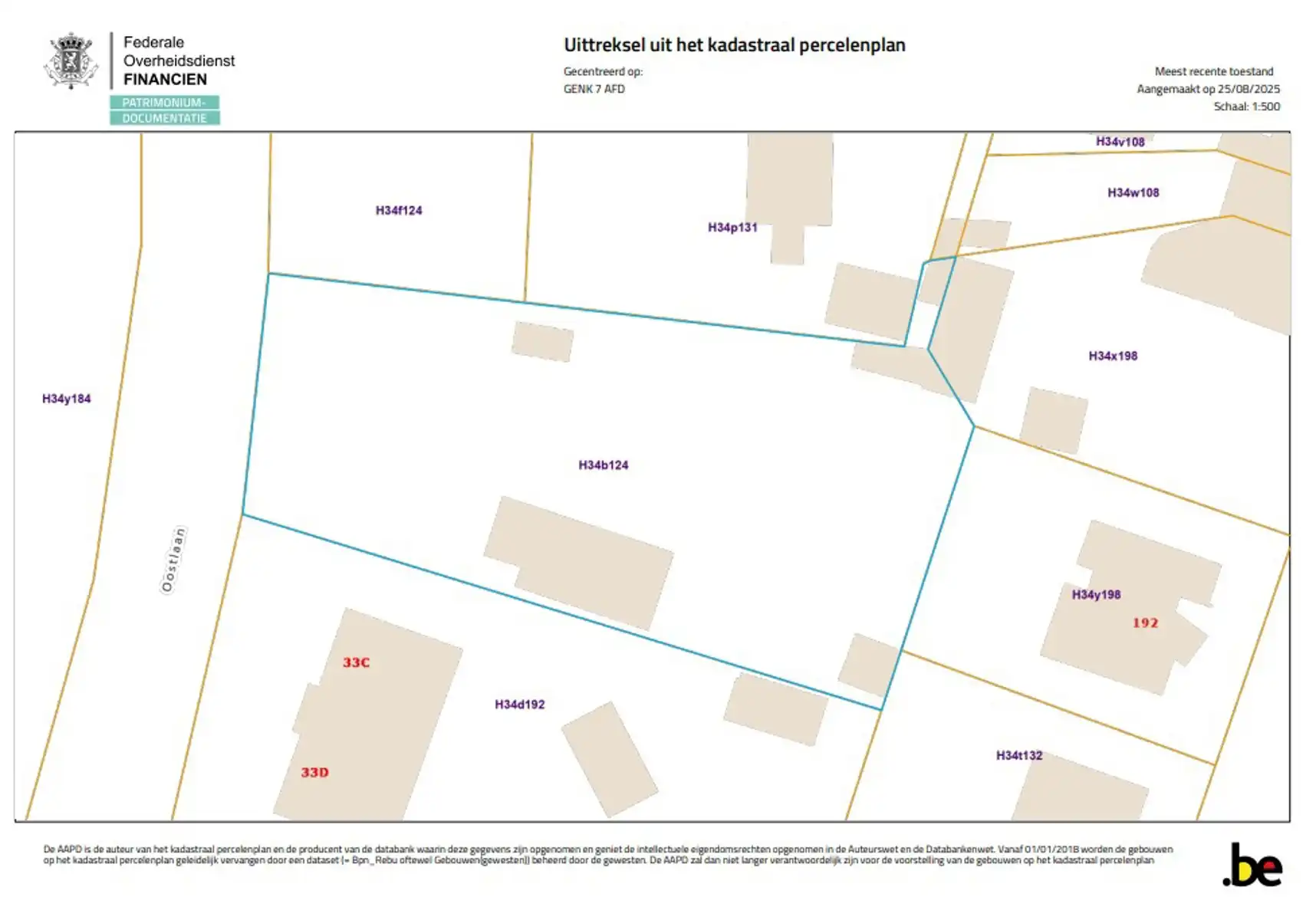 Grond te koop Oostlaan 31 - 3600 Genk