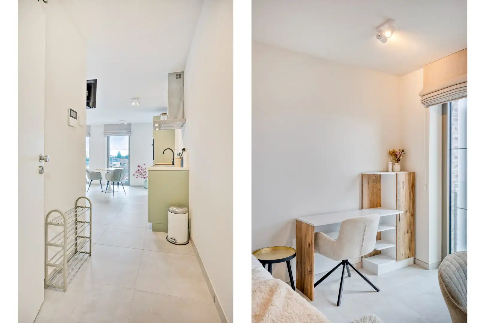 Bemeubelde studio met terras en kelderberging in het centrum van Leuven! - EPC 50 kWh/m² - bewoonbare opp. 37,5 m² foto 6
