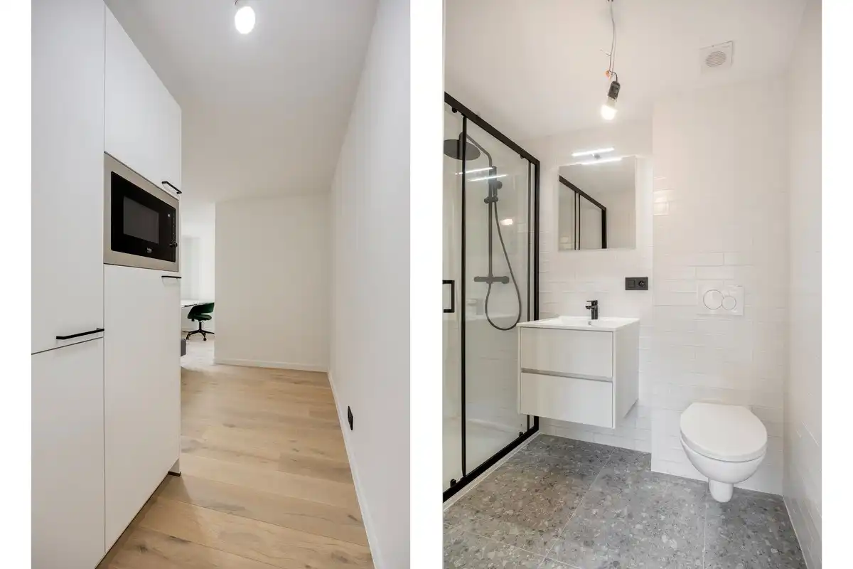 Volledig gerenoveerd en gemeubelde studentenkamer met privé badkamer en tuin - EPC A!  foto 14
