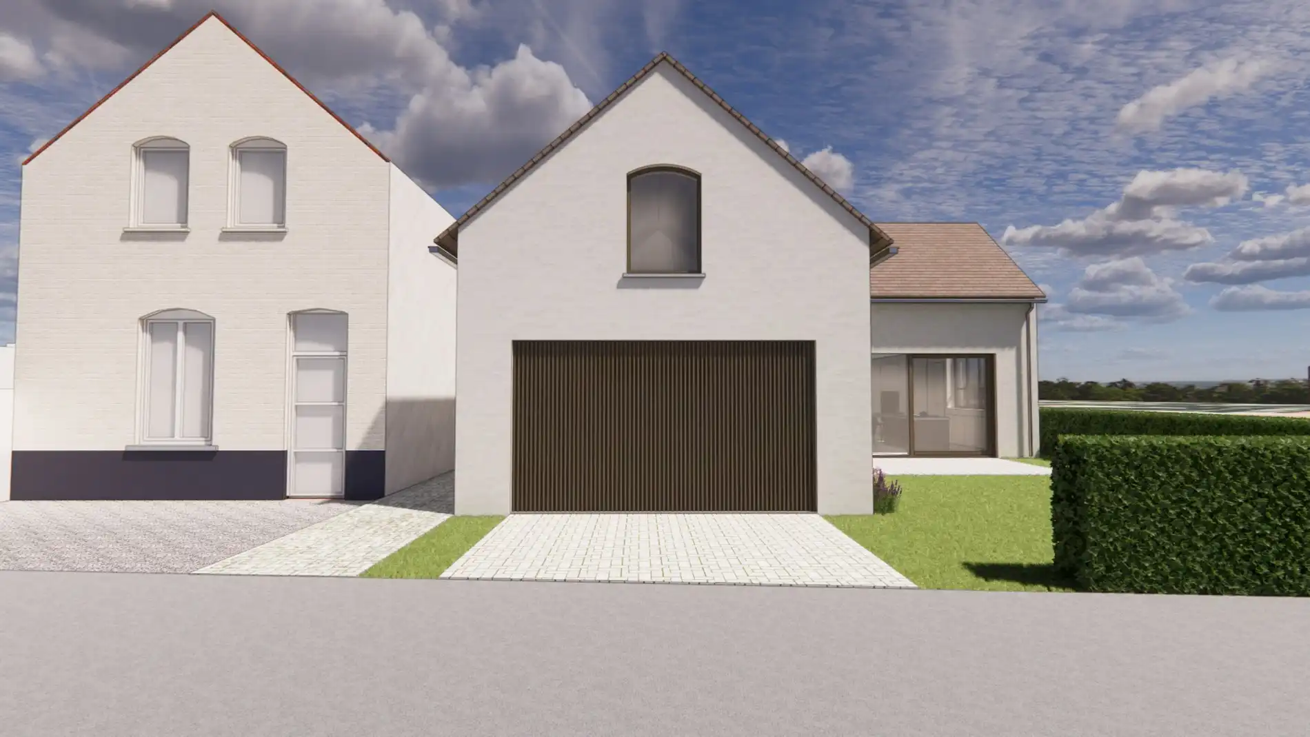 Bouwgrond van 403 m² mét vergund architecturaal woonproject in hartje Lauwe! foto 5