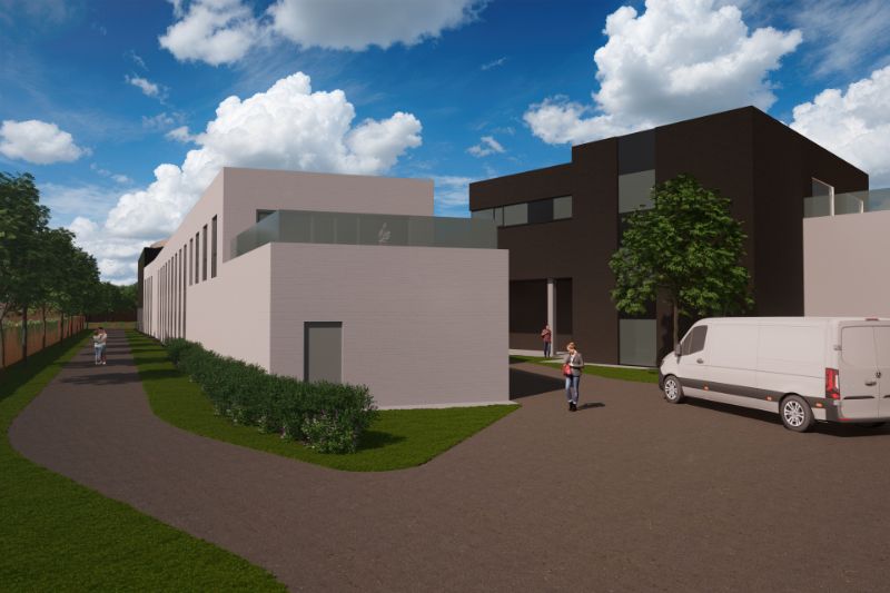 Modern nieuwbouw magazijn met kantoorruimte in Gent foto 6