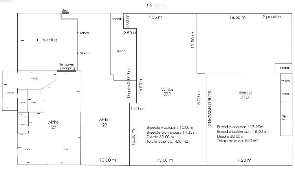 Baanwinkel te huur op zichtlocatie langs N9 in Lievegem foto 12