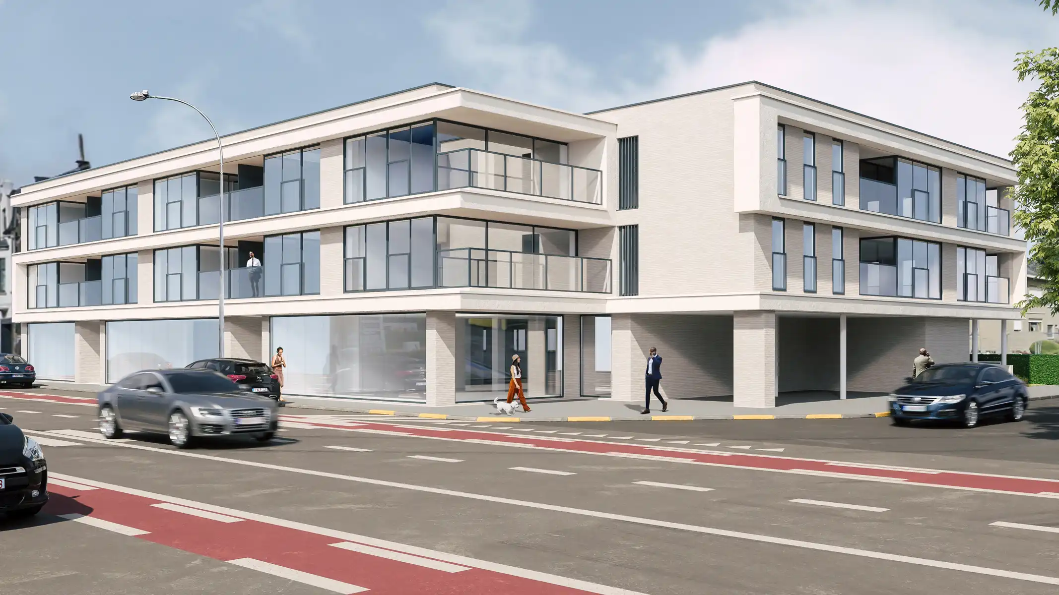 Nieuwbouwproject met 14 appartementen, handelsruimte,... foto 2