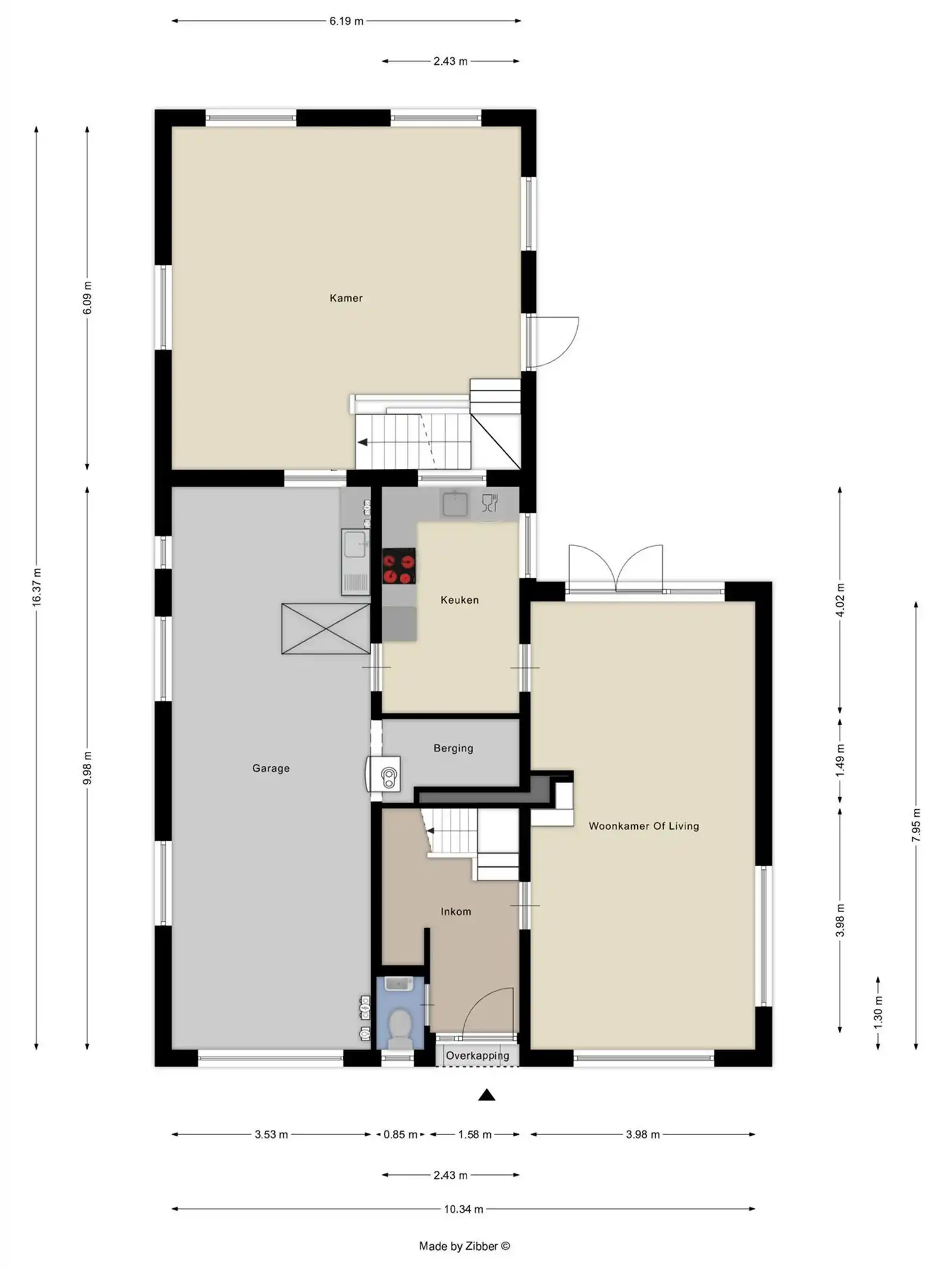 Goed gelegen woning met studio/atelier/bureau foto 4