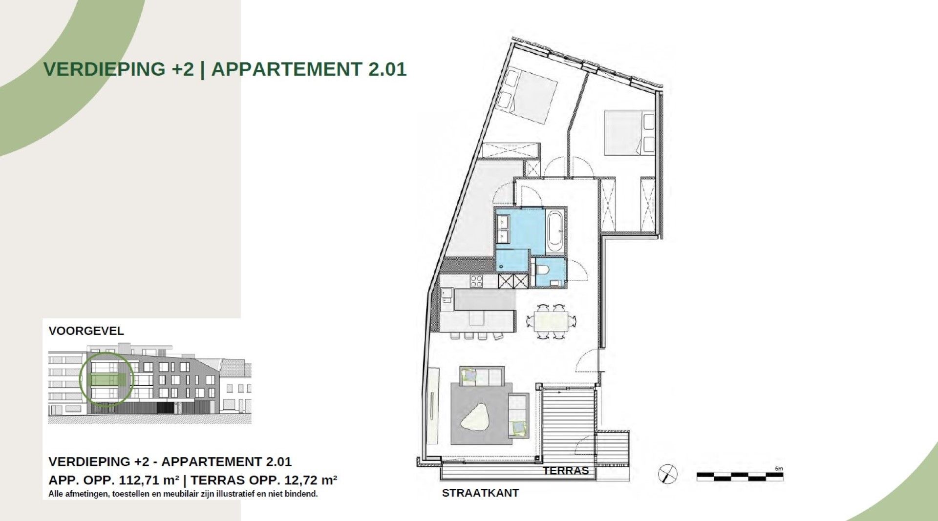 STIJLVOL WONEN IN HET HART VAN AALST: LUXUEUS BEN APPARTEMENT MET 2 SLAAPKAMERS EN TERRAS OP DE 2E VERDIEPING.  foto 4