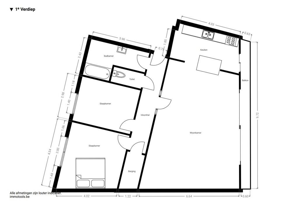 Instapklaar appartement met loftallures foto 19