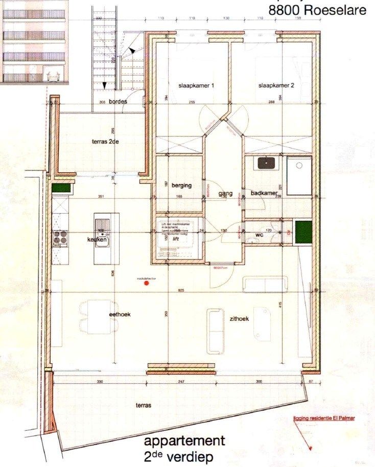 Appartement met twee slaapkamers, garage en twee terrassen te Roeselare foto 25