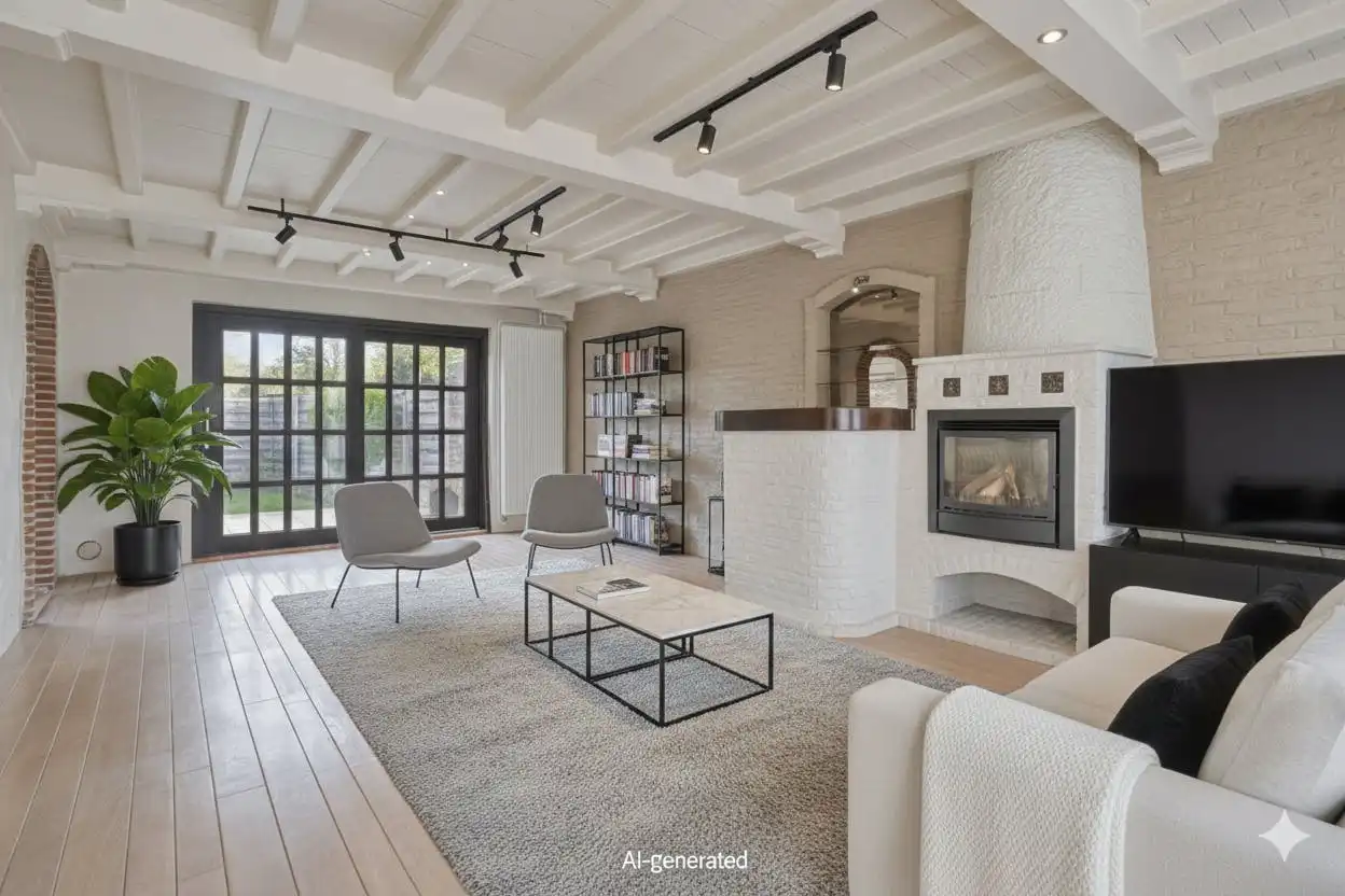 Huis met 2-3 slaapkamers, garage en loods (180m²) in Assebroek  foto 5