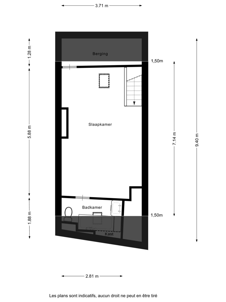 Gezinswoning met 2 slaapkamers, kelder en veranda in Jette foto 26