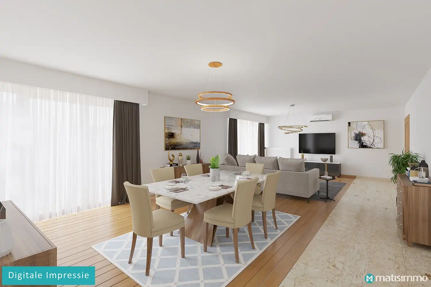 ZEER RUIM ENERGIEZUINIG APPARTEMENT MET 3 SLAAPKAMERS MET PARKEERPLAATS IN HET CENTRUM VAN AS foto {{pictureIndex}}