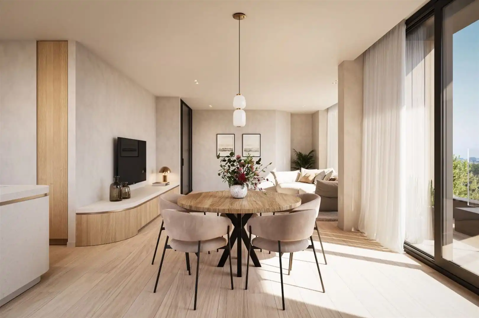 A0302 3 slaapkamer appartement met reuzeterras foto 2