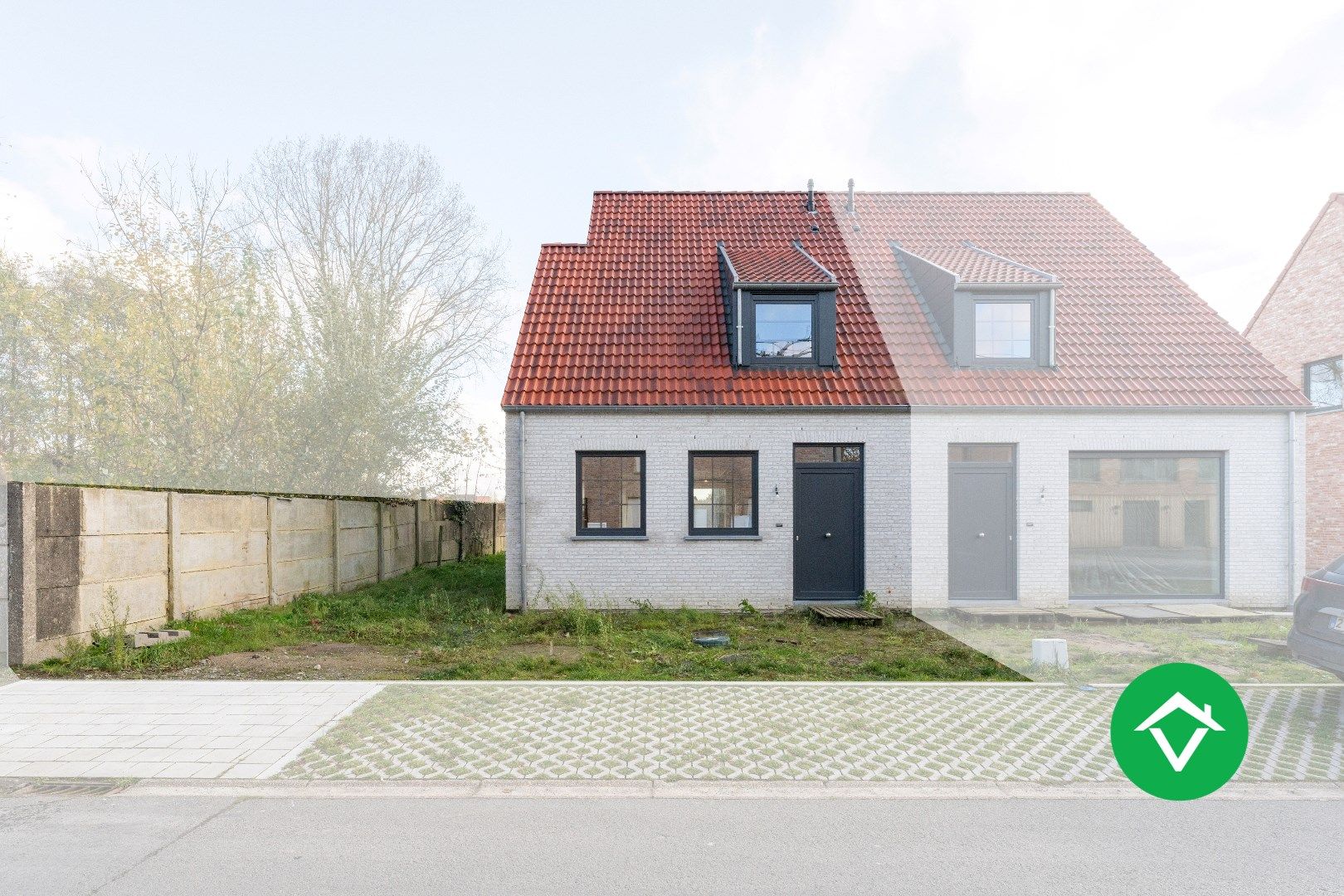 Recente nieuwbouwwoning met drie slaapkamers te Bovekerke foto {{pictureIndex}}