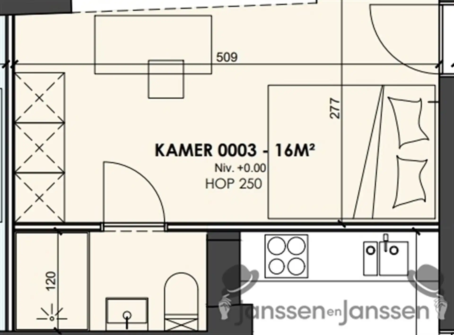 Luxe studentenkamer met eigen sanitair en toegang tot het gemeenschappelijk terras foto 12