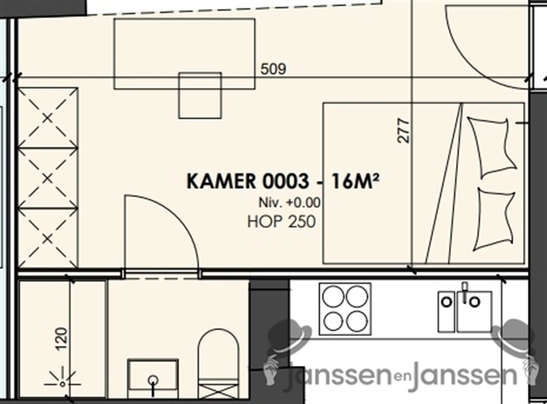 Luxe studentenkamer met eigen sanitair en toegang tot het gemeenschappelijk terras foto 12