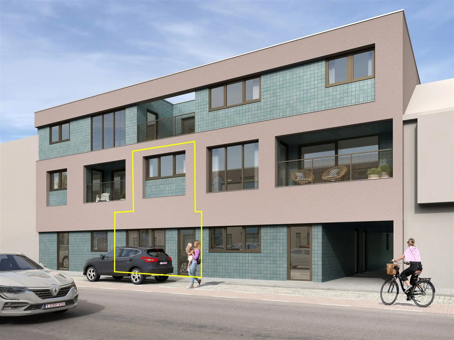 Gelijkvloers duplex appartement met tuin in Wetteren foto 2