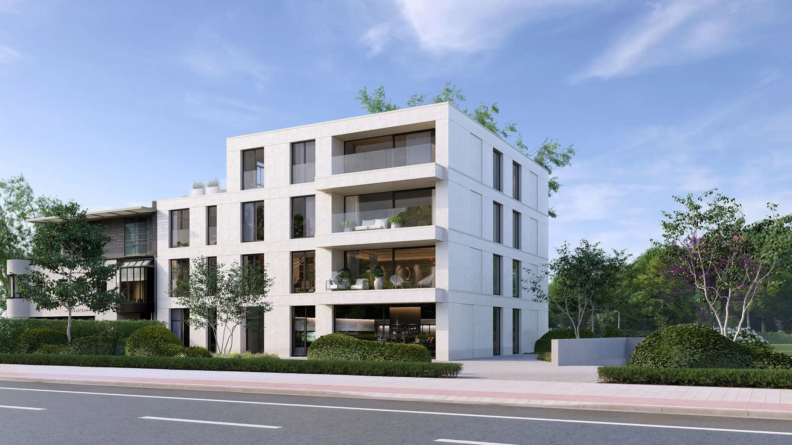 Luxe nieuwbouw 2 slpk met 2 terrassen incl autostaanplaats foto 2