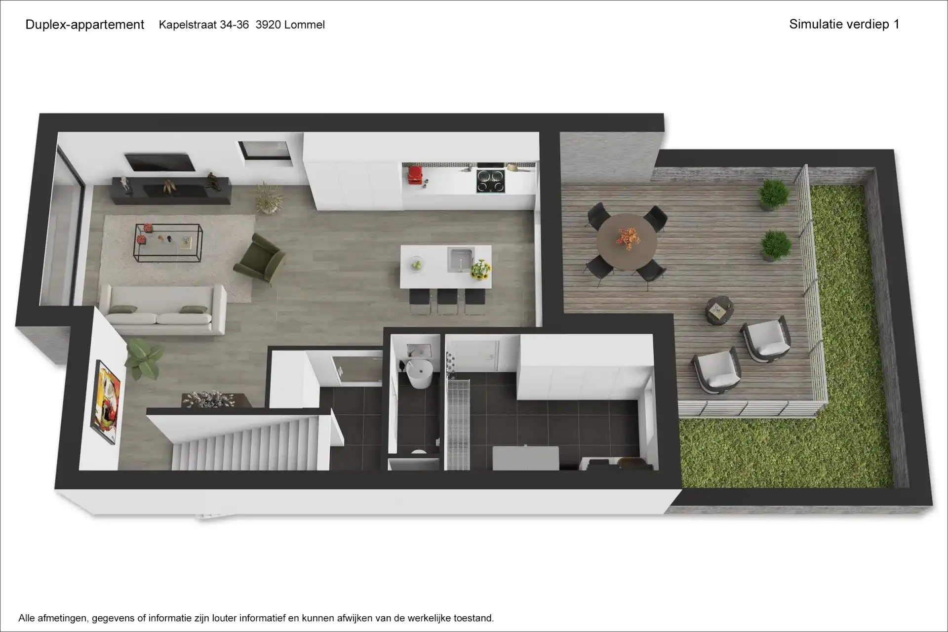 Nieuwbouwappartement (1st + 2de verd.) met 3 slaapkamers en mooie terrassen. foto 21