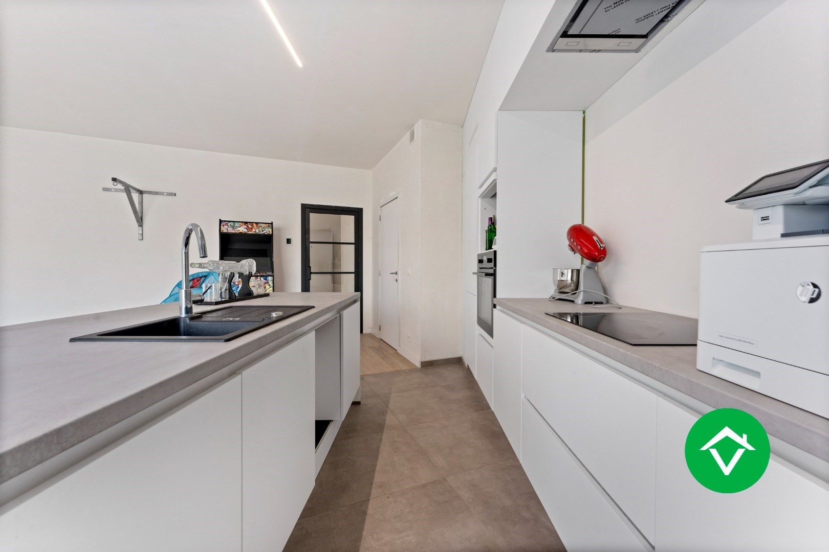 Gelijkvloers appartement met garage te Leke foto 8