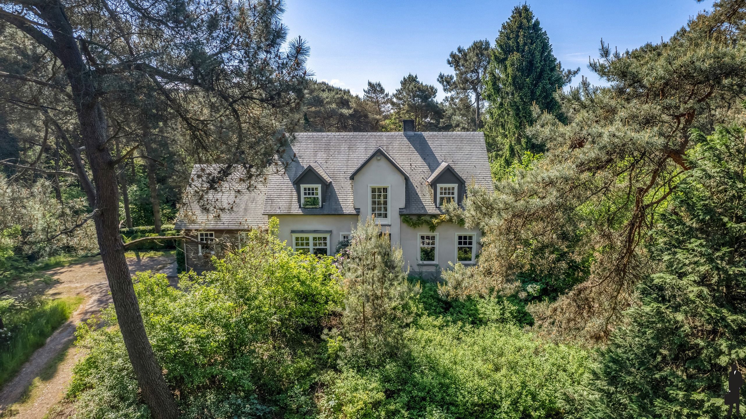 Exclusieve en uniek gelegen Engelse cottagevilla met orangerie, zwembad en aanpalende bouwgrond op ca. 1,9 ha in bosrijke omgeving. foto 19