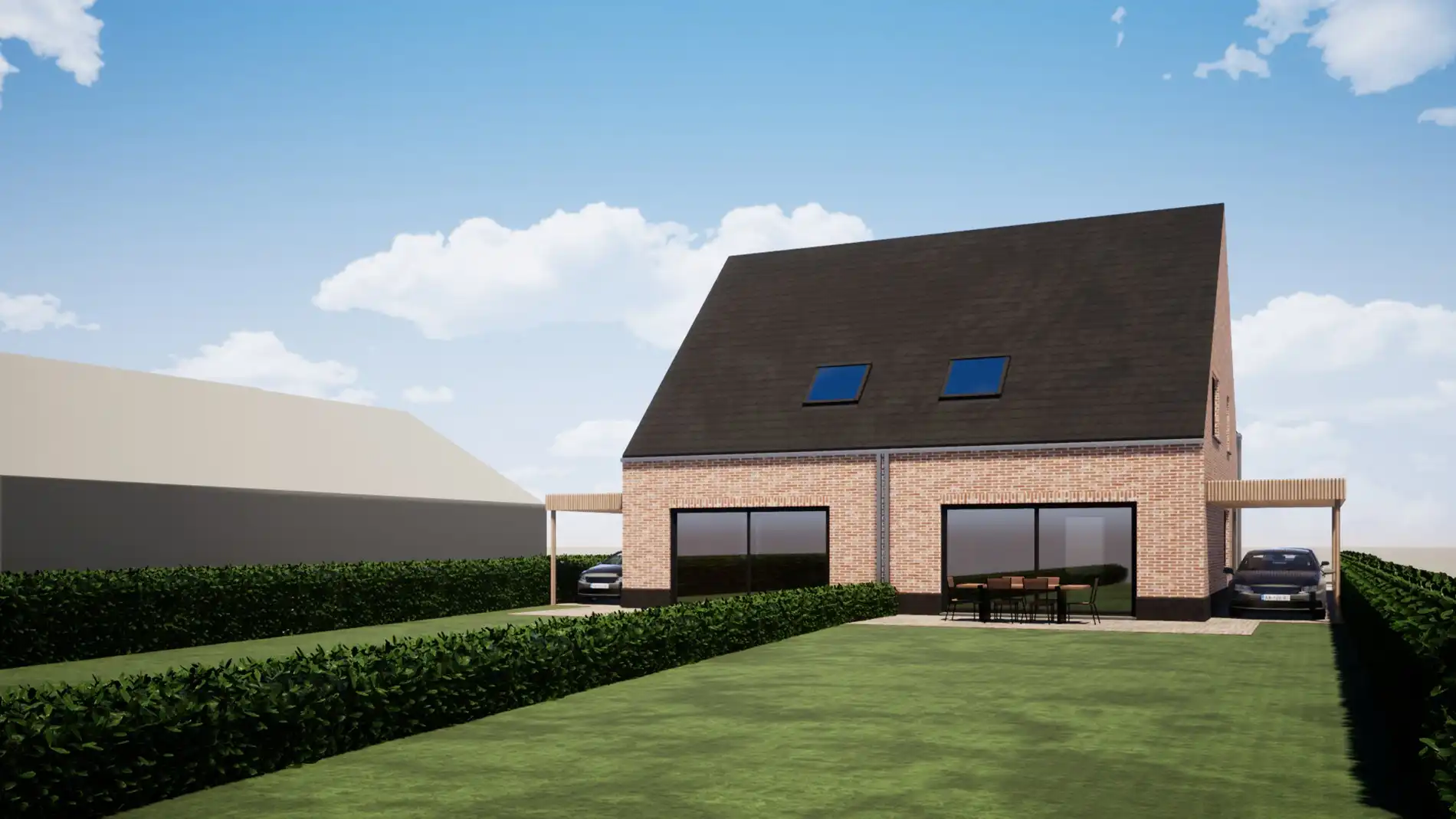 Ruime landelijke nieuwbouwwoningen (> 563 m²) op centrale ligging nabij centrum Zedelgem foto 4