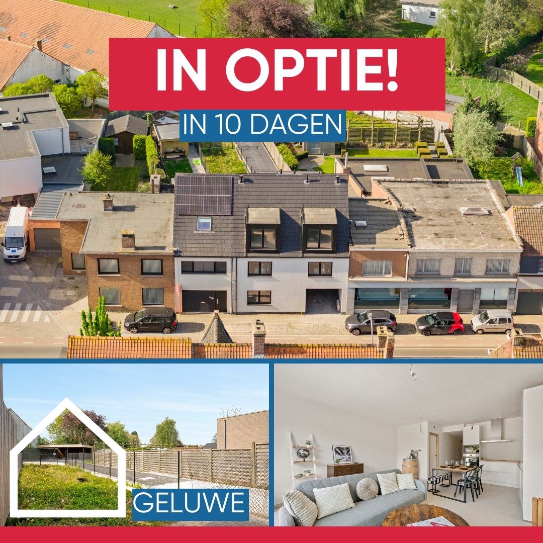 NIEUWBOUWAPPARTEMENT OP HET GLV MET 1 SLPK EN RUIME TUIN TE GELUWE foto {{pictureIndex}}