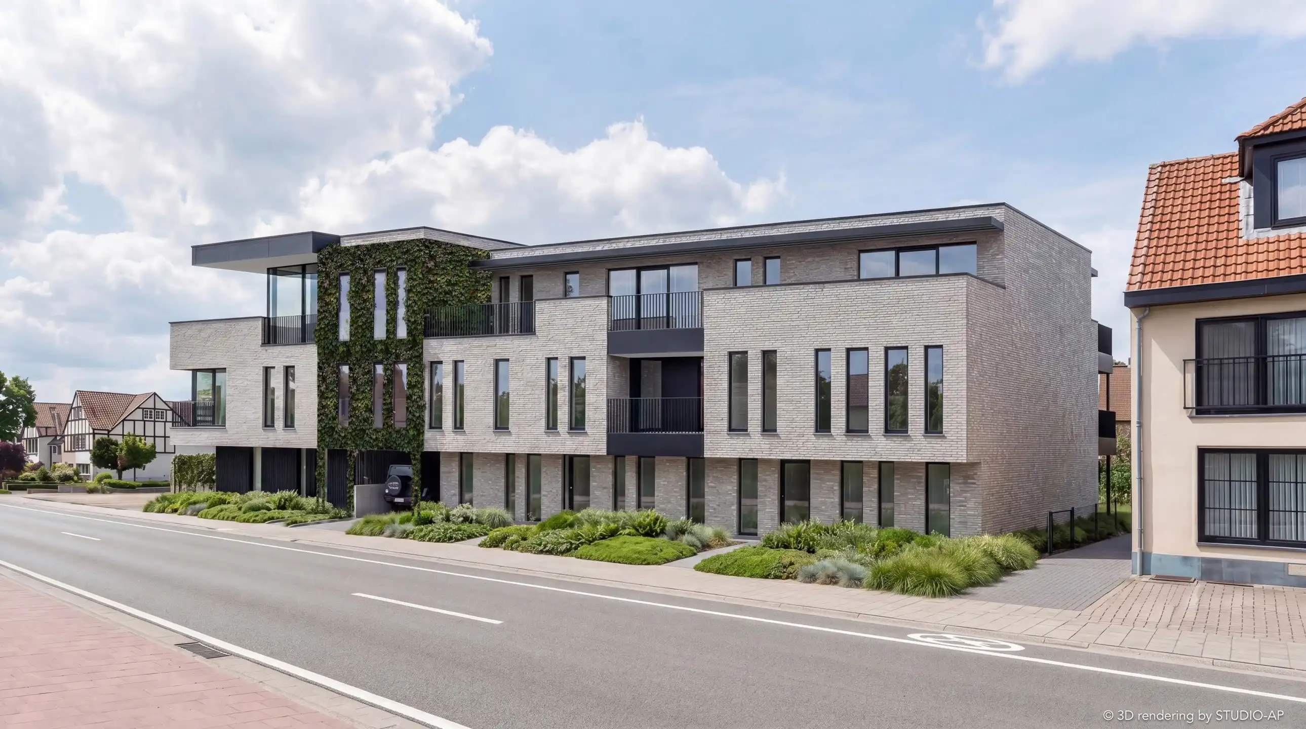 Riant hoekappartement met 2 slaapkamers en 2 terrassen foto {{pictureIndex}}