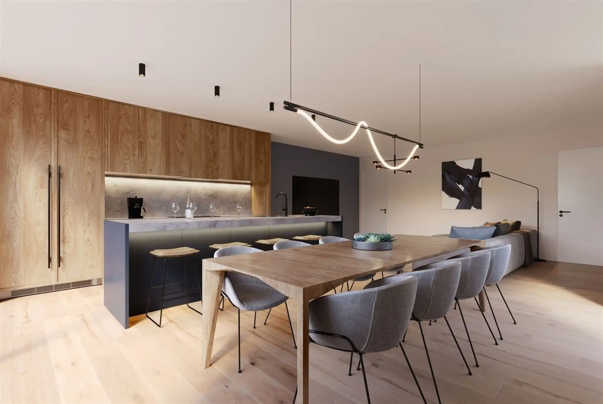 KNAPPE NIEUWBOUWWONING OP ZEER GOEDE LOCATIE TE HASSELT MET ZICHT OP DE ACHTERLIGGENDE WEIDES foto 6