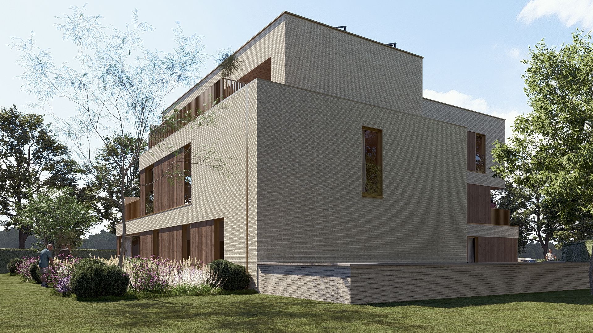 1.2  Luxueus en stijlvol nieuwb. appartement met 3 slpks, badk., dubbele garagebox en kelderberging inbegrepen in de prijs. foto 5