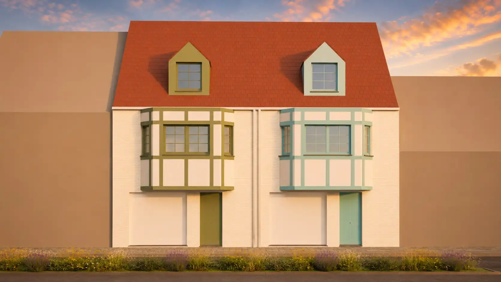 Unieke nieuwbouw bel-etagewoningen in cottagestijl op topligging te Lombardsijde foto 2