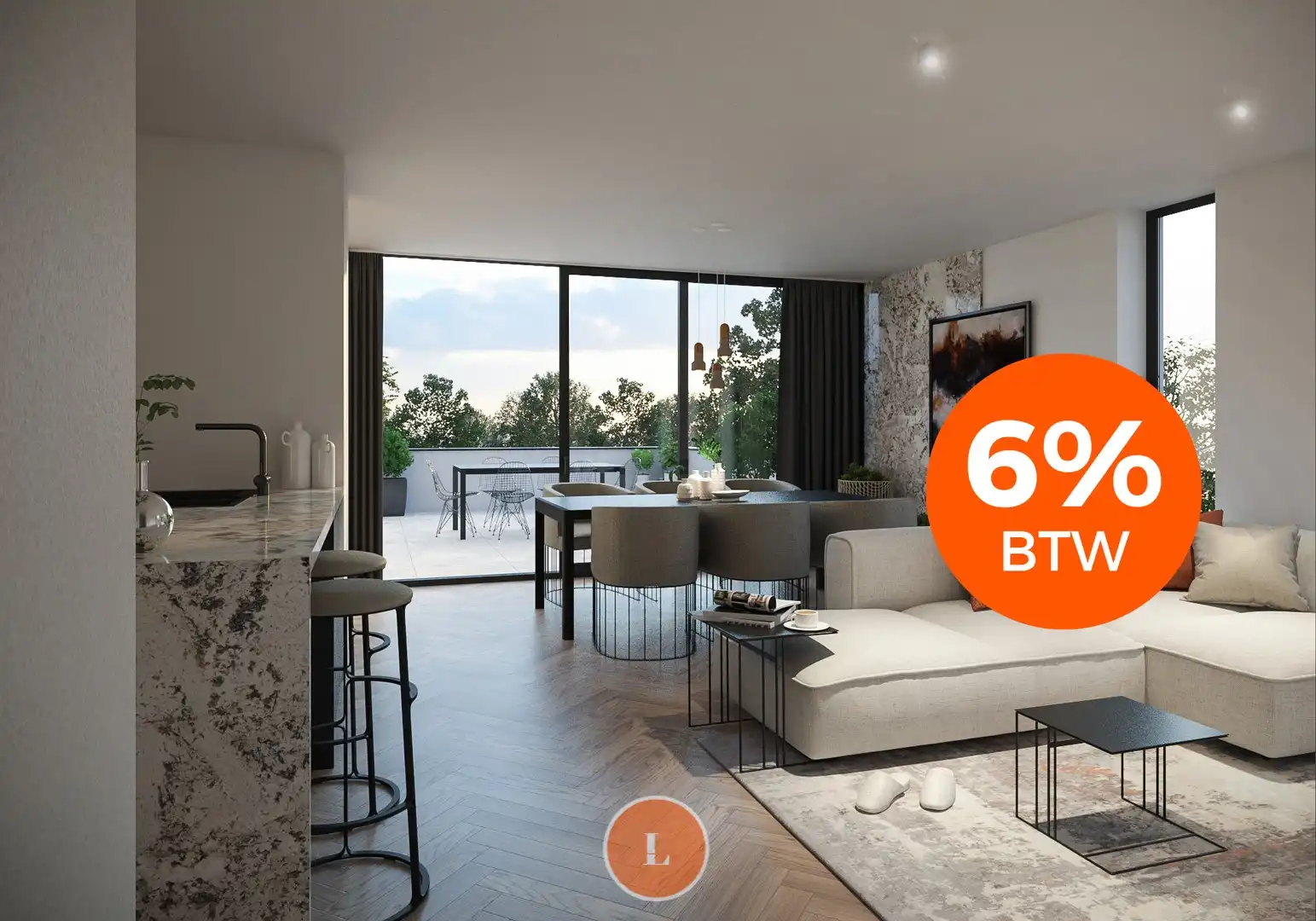 Halfopen nieuwbouwwoning, op een perceel van 310 m² foto {{pictureIndex}}