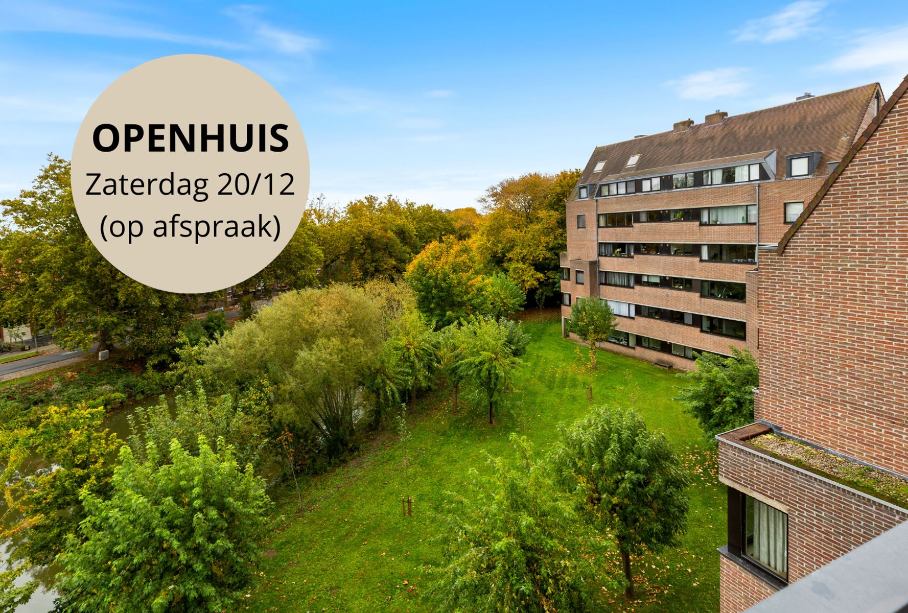 Hoofdfoto van de publicatie: Ruime 3 slpk. duplex met waterzicht nabij centrum Brugge