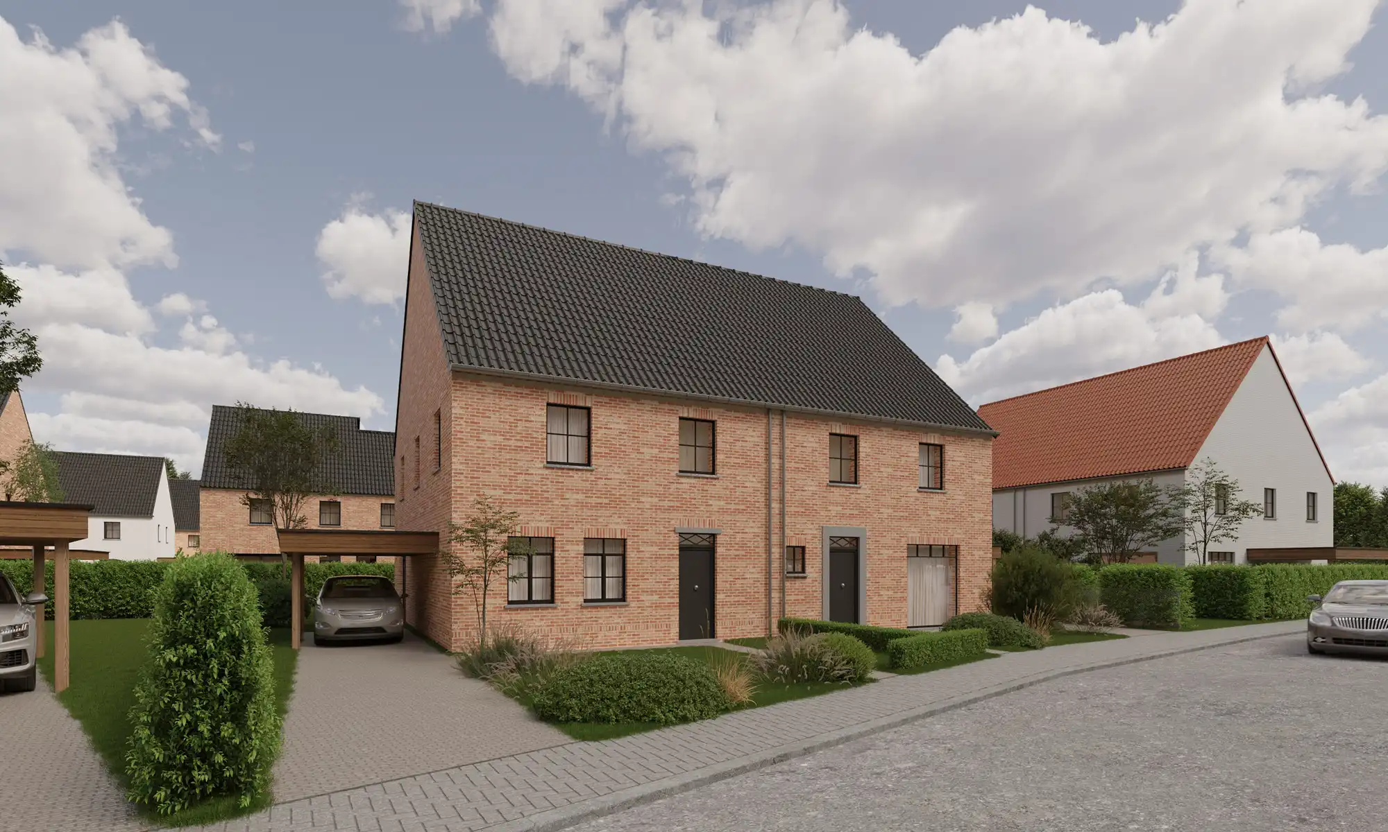 Rustig gelegen verkaveling vlakbij het centrum van Gistel. foto {{pictureIndex}}