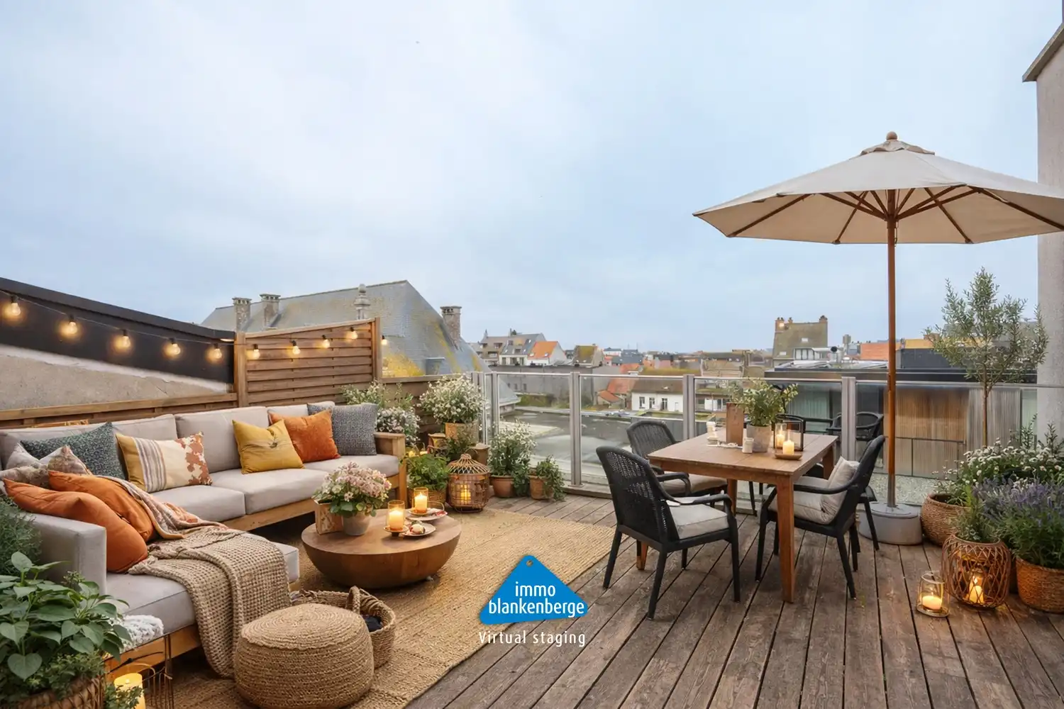 Lichtrijk hoekappartement met een zuidgericht terras (+/- 20m²) in het centrum van Blankenberge foto {{pictureIndex}}