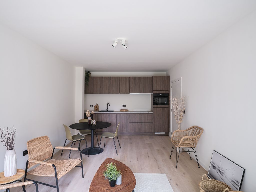 Gerenoveerd 1 slpk appartement met tuin nabij station Gent Sint-Pieters foto 6