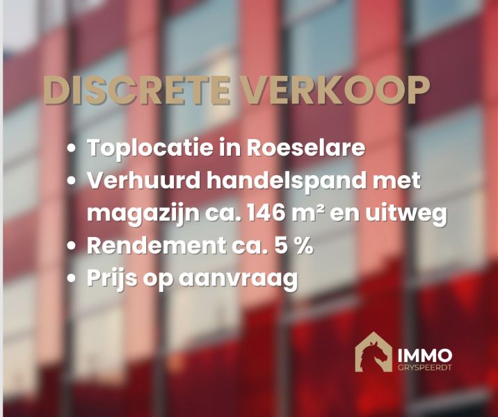 Te koop : hoogrenderend investeringseigendom in het hart van Roeselare foto {{pictureIndex}}