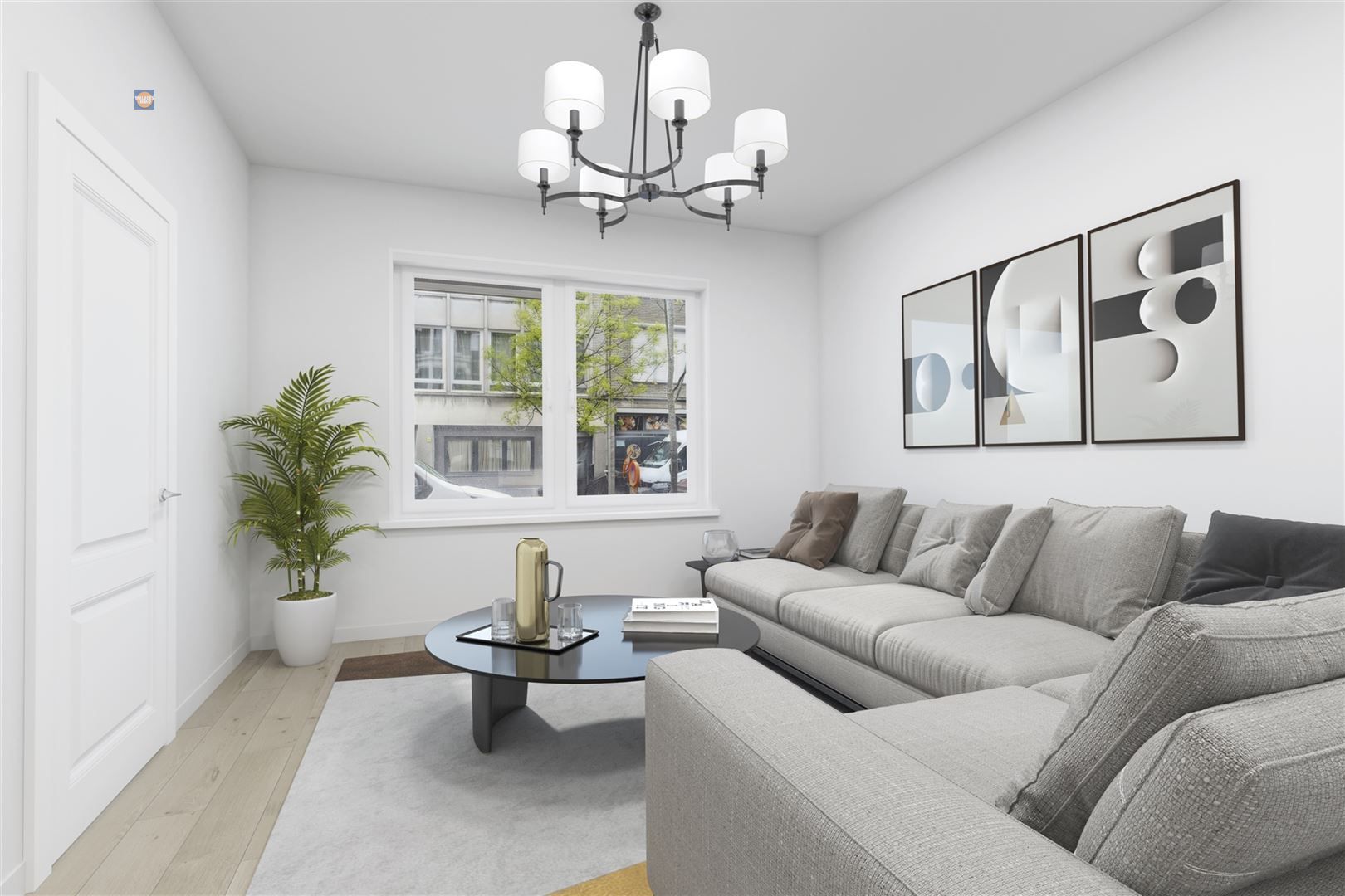 Modern gelijkvloersappartement met terras en tuin foto 2
