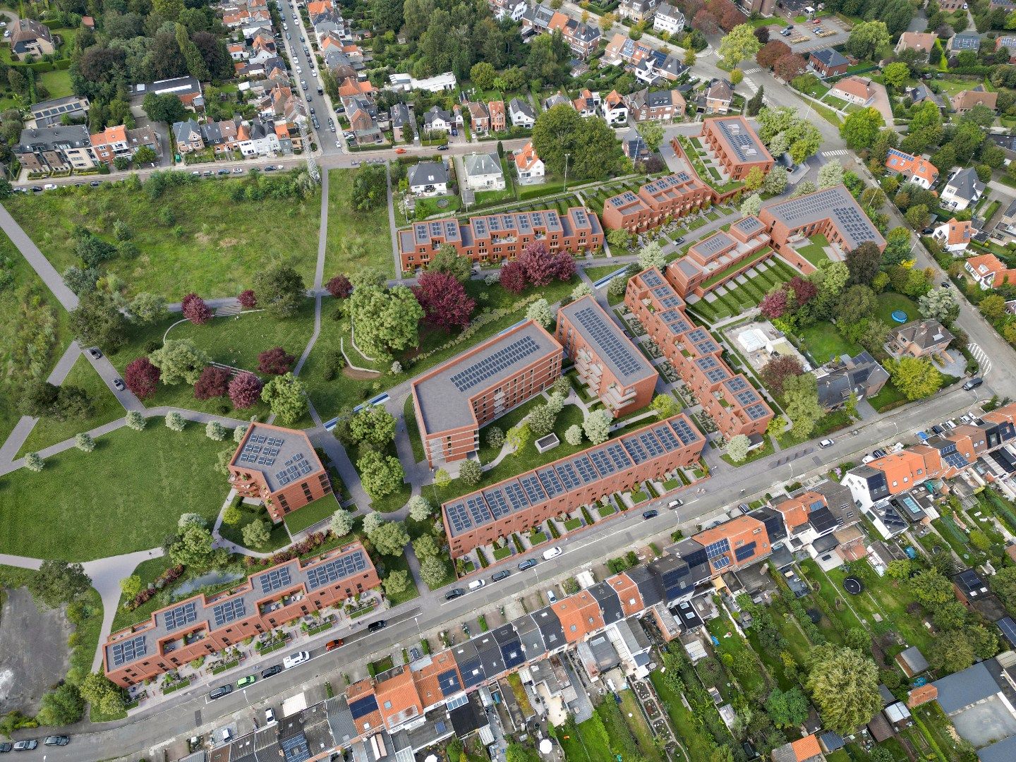 Moderne woning met tuin en fietsberging in De Stip – Gentbrugge foto {{pictureIndex}}