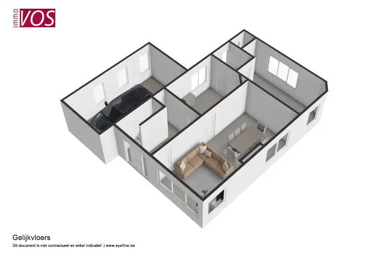 Open bebouwing met 4 slaapkamers. foto 24