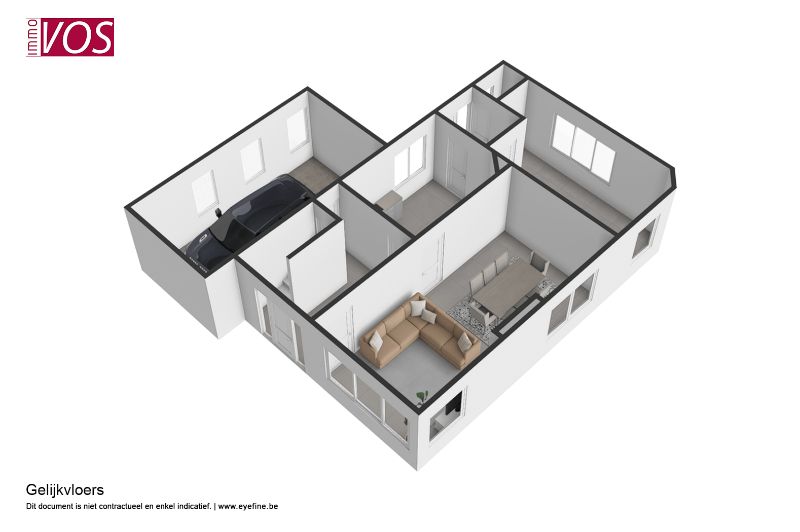 Open bebouwing met 4 slaapkamers. foto 24